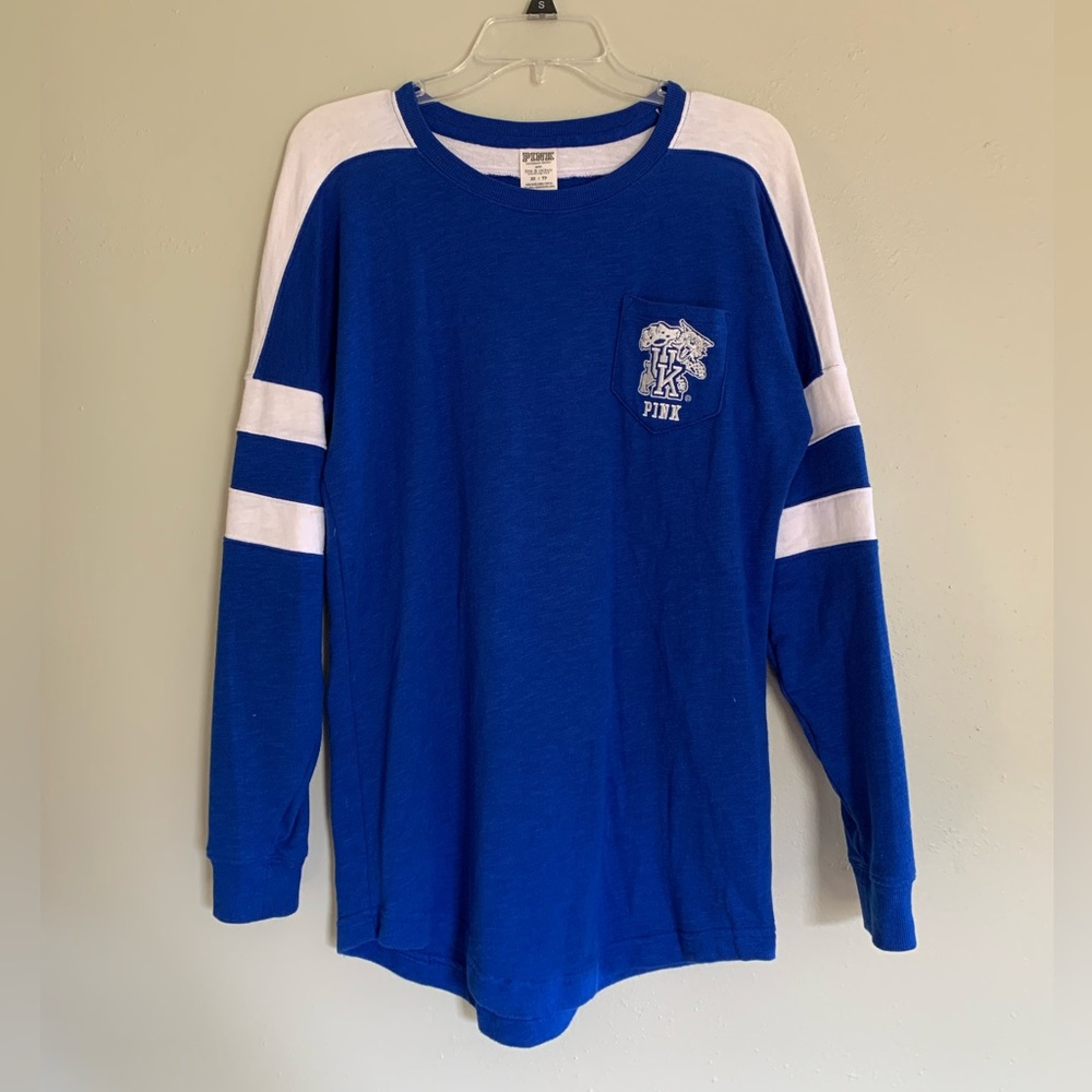 Victoria’s Secret PINK long sleeve collegiate “Jersey” XS